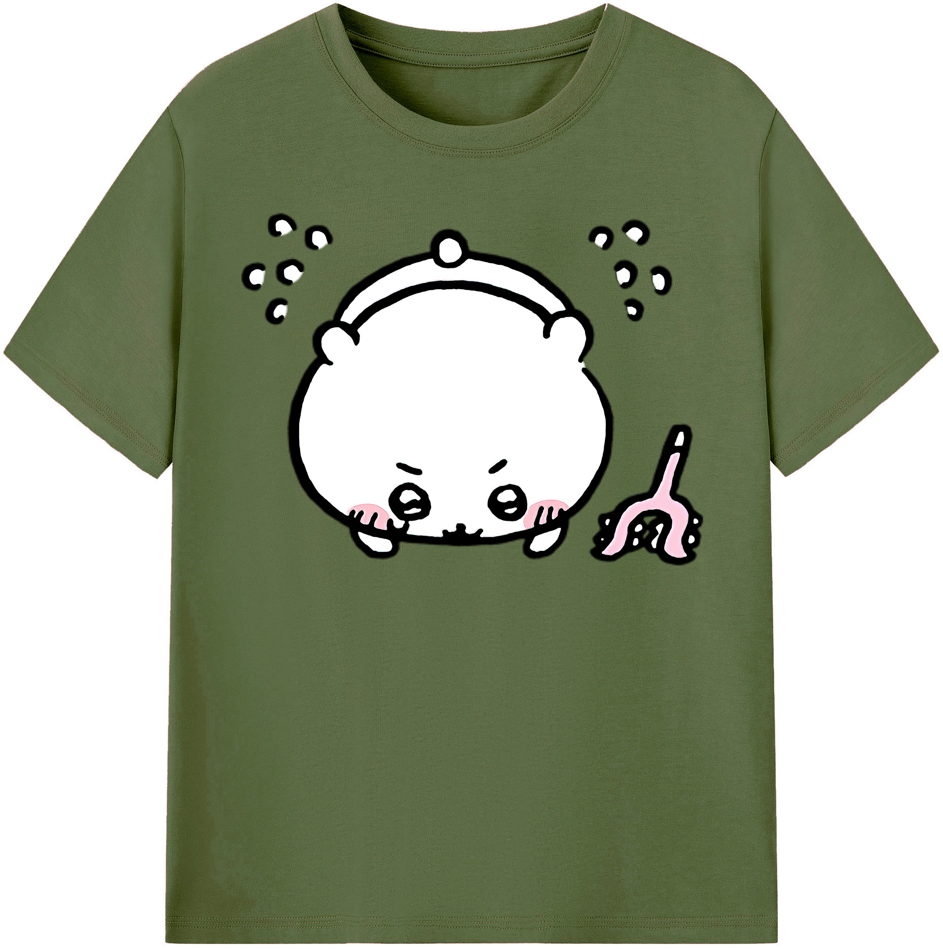 （画像用） ちいかわ ちいかわ Chii-kawa chiikawa 綿100％半袖Tシャツ（フロントプリント）
